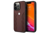 Mobil - Deksel og etui - BMW Leather Curve Perforate Case for iPhone 13 Pro / iPhone 13 - Red - 3666339021870