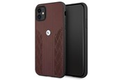Mobil - Deksel og etui - BMW Leather Curve Perforate Case for iPhone 11 / Xr - Red - 3666339011864