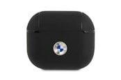 Mobil - Andre tilbehør - BMW Genuine Leather Silver Logo Case for AirPods 3 - Black - 3666339009427