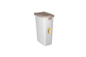 Hund - Stefanplast foderbeholder hvid/sand 40 liter - 281126