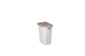 Hund - Stefanplast foderbeholder hvid/sand 15 liter - 281124