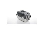 Katt - Stefanplast Gulliver 1 transportbur m/plastdør, grå/grå, 48 x 32 x 31 cm - 281240