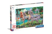 Puslespill - Clementoni Puzzle Unicorns at the Waterfall 180 pieces (Super) 2D Puslespill - 29794
