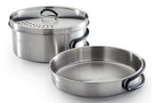 Camping & Friluftsliv - Campingaz Topf-Set Trekking Kit 3-teilig edelstahl 1 Topf+ 1 Deckel+ 1 camping tableware set - 2197185