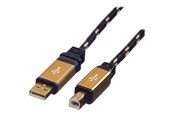 USB - Roline Gold - USB cable - USB to USB Type B - 4.5 m - 11.02.8805