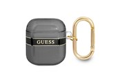 Mobil - Andre tilbehør - GUESS GUA2HHTSK AirPods cover black/black Strap Collection - 3666339047047