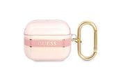Mobil - Andre tilbehør - GUESS GUA3HHTSP AirPods 3 cover pink/pink Strap Collection - 3666339047092