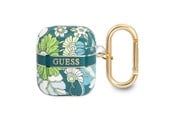 Mobil - Andre tilbehør - GUESS GUA2HHFLN AirPods cover green/green Flower Strap Collection - 3666339041885