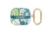 Mobil - Andre tilbehør - GUESS GUA3HHFLN AirPods 3 cover green/green Flower Strap Collection - 3666339047313