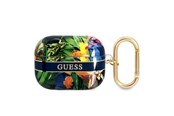 Mobil - Andre tilbehør - GUESS GUAPHHFLB AirPods Pro cover blue/blue Flower Strap Collection - 3666339047283