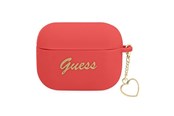 Mobil - Andre tilbehør - GUESS GUAPLSCHSR AirPods Pro cover red/red Silicone Charm Heart Collection - 3666339039103