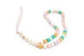 Mobil - Andre tilbehør - GUESS pendant GUSTFLWP Phone Strap pink/pink Heishi Beads - 3666339048365