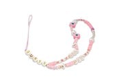 Mobil - Andre tilbehør - GUESS pendant GUSTSHPP Phone Strap pink/pink Beads Shell - 3666339048297