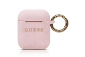 Mobil - Andre tilbehør - GUESS GUACCSILGLLP AirPods cover light pink / pink Silicone Glitter - 3700740463802
