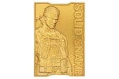 Reklameartikler - FaNaTtik - Metal Gear Solid 2 - 24k Gold Plated Snake Ingot - KON-MGS207