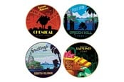 Reklameartikler - FaNaTtik - Sonic The Hedgehog – Set of 4 Location Coasters - Karusell - SEG-SON09