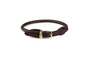 Hund - Timely PARIS Halsbånd Mørkebrun 8 mm. / 40 cm. - 5907784871466