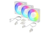 Kabinettvifte - Arctic BioniX P12 A-RGB - 3pack - Kabinettvifte - 120mm - Hvit med RGB-lys - ACFAN00338A