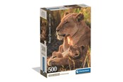 Puslespill - Clementoni Puzzle HQC Feline Love 2026 - Compact 500 pieces 2D Puslespill - 35620