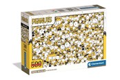 Puslespill - Clementoni Puzzle Impossible Peanuts - Compact Box 500 pieces 2D Puslespill - 35806