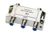 Kabelordner/Kabelstrømpe - Deltaco - splitter - 4-way F-connectors DC pass Class A - R00150043