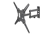 Veggmontering, AV-braketter & AV-møbler - Deltaco Office ARM-0255 mounting kit - full-motion - for LCD display - tilt swivel 30 kg - black - Max 30 kg - recommended for 55" - ARM-0255-B