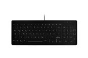 Tastatur - Contour Active Key QuickClean AK-CB7012F - keyboard - medical hygienic design removable cover compact - QWERTY - Pan Nordic - black Input Device - Tastatur - Nordisk - Svart - AK-CB7012F-U1-B/NOR