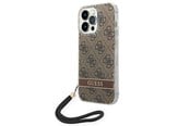Mobil - Deksel og etui - GUESS GUOHCP14XH4STW iPhone 14 Pro Max 6.7 "brown / brown hardcase 4G Print Strap - 3666339093860
