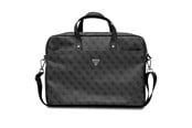Veske/Hylster/Sekk til bærbar PC - GUESS Saffiano 4G Triangle Logo bag for a 16'' laptop - black - 3666339051099