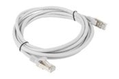Nettverkskabel - Lanberg patch cable - 25 cm - grey RAL 7035 - Grå - PCF5-10CC-0025-S