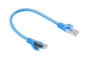 Nettverkskabel - Lanberg patch cable - 25 cm - blue RAL 5012 - Blå - PCF6-10CC-0025-B