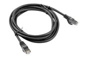 Nettverkskabel - Lanberg patch cable - 50 cm - black RAL 9004 - Svart - PCF6-10CC-0050-BK