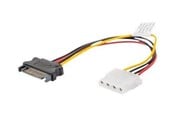 Strømkabel (intern) - Lanberg - power adapter - 4 PIN internal power to SATA power - 15 cm - CA-SAHD-10CU-0015