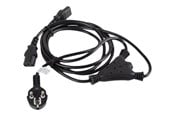 Strømkabel (intern) - Lanberg - power cable - power CEE 7/7 to power IEC 60320 C13 - 1.8 m - CA-C13C-13CC-0018-BK