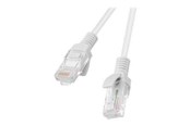 Nettverkskabel - Lanberg patch cable - 30 m - white RAL 7035 - Hvit - PCU5-10CC-5000-S
