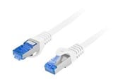 Nettverkskabel - Lanberg patch cable - 0.5 m - white RAL 9010 - Blå - PCF6A-10CC-0050-W