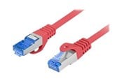 Nettverkskabel - Lanberg patch cable - 10 m - red RAL 3017 - Rød - PCF6A-10CC-1000-R