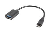 USB - Lanberg - USB adapter - Micro-USB Type B to USB - 15 cm - AD-OTG-UM-01