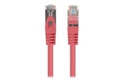 Nettverkskabel - Lanberg patch cable - 50 cm - red RAL 3017 - Rød - PCF6-20CC-0050-R