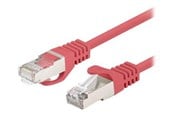 Nettverkskabel - Lanberg patch cable - 1 m - red RAL 3017 - Rød - PCF6-20CC-0100-R