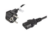 Strømkabel (intern) - Lanberg - power cable - power CEE 7/7 to power IEC 60320 C13 - 1.8 m - CA-C13C-14CC-0018-BK