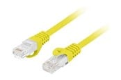 Nettverkskabel - Lanberg patch cable - 1 m - yellow - Gul - PCU6-10CU-0100-Y