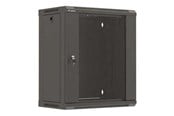 Rackskap - Lanberg WF03 Series - cabinet - 540 x 350 flat pack with glass door - 12U - WF03-5312-10B