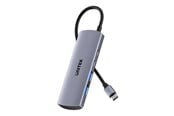 USB-hub - Unitek uHUB Q4 - hub - 4-in-1 10Gbps - 4 ports USB-hub - 4 porter - Grå - H1112DGY01