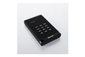 Hard drive - External - iStorage diskAshur³ - hard drive - 4 TB - USB 3.2 Gen 1 - TAA Compliant - Ekstern Harddisk - 4TB - Svart - IS-DA3-256-4000-B