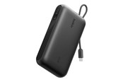 Nødlader - Belkin UltraCharge power bank - with integrated cable and display - 2 x USB-C USB - 45 watt - 20000 mAh - BPB030HQBK