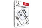 Spill - Tilbehør - Deep Explorer 2-in-1 Joy-Con Fast Charging Cable - Lader - Nintendo Switch - 721688537588