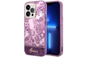 Mobil - Deksel og etui - GUESS Porcelain Collection case for iPhone 14 Pro Max - fuchsia - 3666339064396