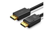 Skjermkabel - UGREEN DP102 DP 1.2 / DP 1.2 4K Cable - 3m - Black - 10212