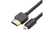 Skjermkabel - UGREEN 30102 HDMI to micro HDMI Cable (HDMI V2.0 / 4K 60Hz / 30AWG) - 1.5m - Black - 30102